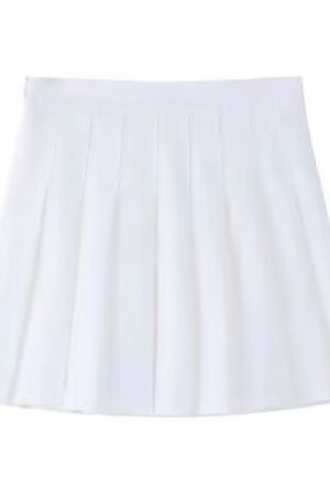 Plus Size Deep Blue High Waist Pleated Skirt for Women, Slimming Anti-Exposure A-Line Design, Stylish Short Skirt for Curvy Girls