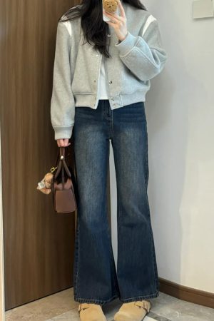 Plus-Size Flared Straight-Leg Jeans for Women - 2025 New Style, Flattering Curvy Fit, Perfect for Petites, Trendy Casual Fashion