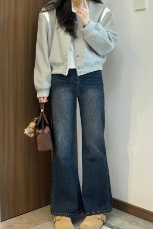 Plus-Size Flared Straight-Leg Jeans for Women - 2025 New Style, Flattering Curvy Fit, Perfect for Petites, Trendy Casual Fashion