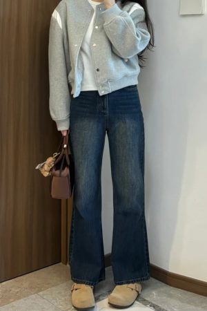 Plus-Size Flared Straight-Leg Jeans for Women - 2025 New Style, Flattering Curvy Fit, Perfect for Petites, Trendy Casual Fashion