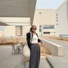 Plus Size High Waist Loose Slimming Wide-Leg Pants - Casual Floor-Length Trousers for Spring Fashion