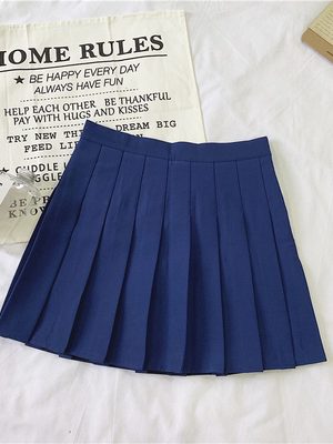 Plus Size High-Waisted A-Line Plaid Wool Pleated Skirt for Autumn Winter - Flattering Short Skirt for Curvy Women and Students