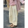 Plus Size High-Waisted Loose Wide-Leg Balloon Pants for Women, Casual Floral Trousers for Summer, Trendy Y2K Style