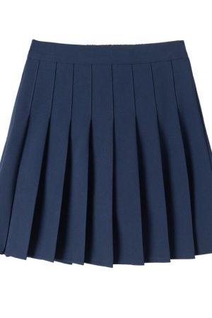 Plus Size High-Waisted Plaid Pleated Skirt for Women - 2025 Spring Summer College Style Short Skirt, Anti-Exposure Design