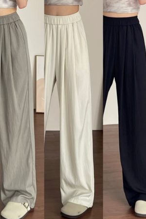 Plus-Size Japanese Style Summer Wide-Leg Pants for Women - Casual Loose Relaxed Fit, Flattering Thin Design