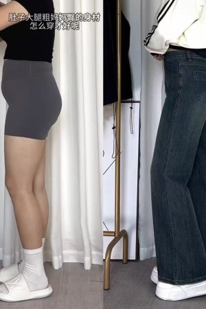 Plus-Size Loose Straight-Leg Jeans for Pear-Shaped Figures, Slimming Fit for Thick Thighs and Wide Hips, Trendy Comfort Fashion