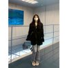 Plus Size Oversized Black Suit Jacket for Women, Casual Loose Blazer, High-End Feel, Spring Autumn 2025 Fashion