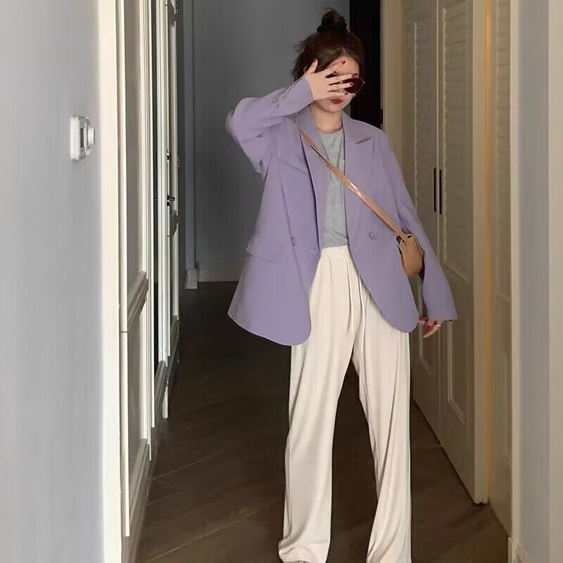 Plus Size Oversized Black Suit Jacket for Women, Casual Loose Blazer, High-End Feel, Spring Autumn 2025 Fashion Plus Size Oversized Black Suit Jacket for Women, Casual Loose Blazer, High-End Feel, Spring Autumn 2025 Fashion