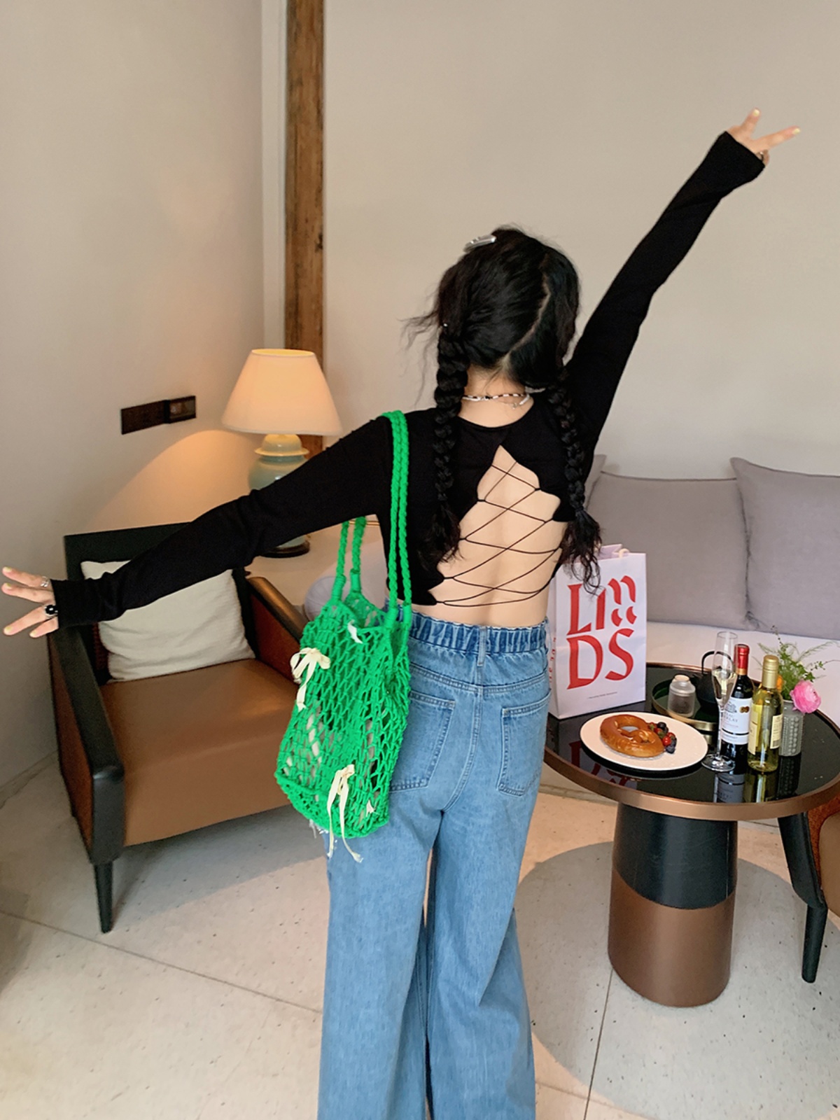 Plus Size Pearl Ripped Wide-Leg Jeans for Women - Loose Straight Leg Pants for Spring Summer 2025, Trendy Casual Fashion Plus Size Pearl Ripped Wide-Leg Jeans for Women - Loose Straight Leg Pants for Spring Summer 2025, Trendy Casual Fashion