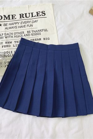 Plus Size Pleated High-Waisted A-Line Midi Skirt for Women, Korean Style Versatile Academy Look, Wrinkled Suit Design