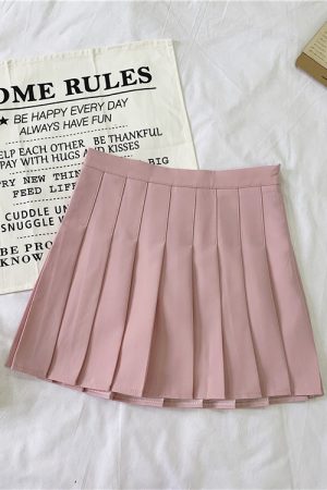 Plus Size Pleated High-Waisted A-Line Midi Skirt for Women, Korean Style Versatile Academy Look, Wrinkled Suit Design