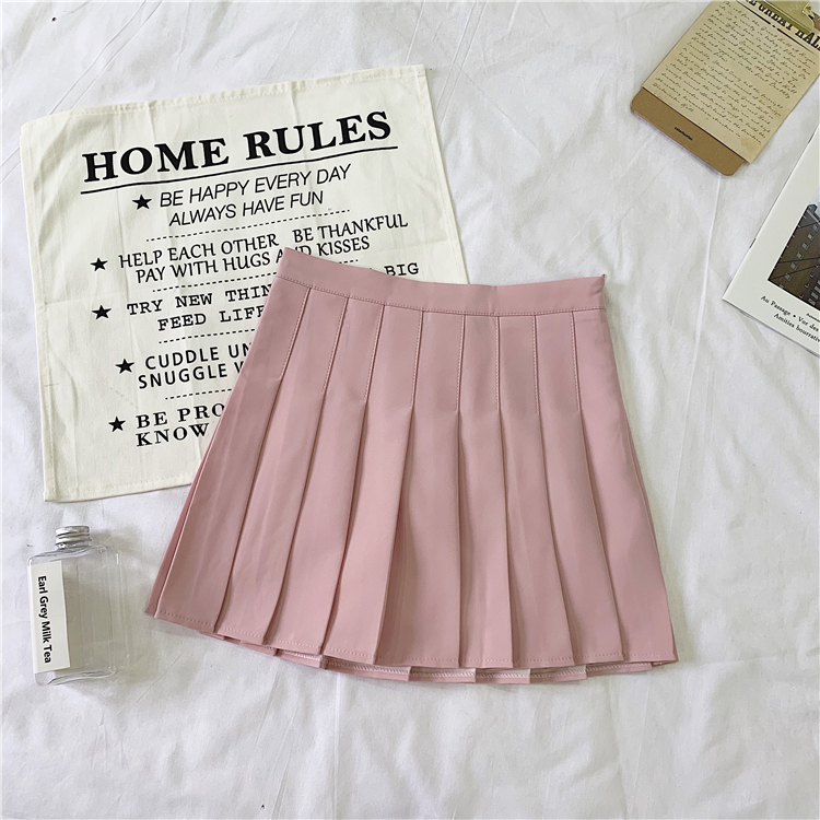 Plus Size Pleated High-Waisted A-Line Midi Skirt for Women, Korean Style Versatile Academy Look, Wrinkled Suit Design Plus Size Pleated High-Waisted A-Line Midi Skirt for Women, Korean Style Versatile Academy Look, Wrinkled Suit Design