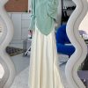 Plus-Size Satin A-Line Midi Skirt for Women - Flattering Mermaid Shape, 2025 New Style, Chic and Elegant Fashion