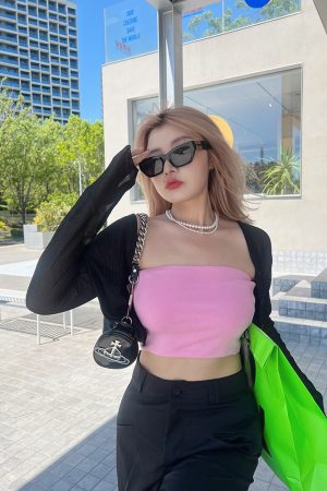 Plus Size Sexy Strapless Sleeveless Top - Sugar American Style Must-Have for Summer Fashion - Trendy Casual Wear