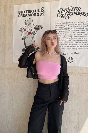 Plus Size Sexy Strapless Sleeveless Top - Sugar American Style Must-Have for Summer Fashion - Trendy Casual Wear