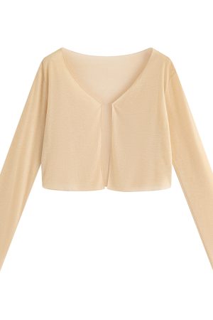 Plus Size Soft Ice Silk Cardigan - Lightweight Sun Protection Top for Air Conditioning - Comfortable and Stylish Essential