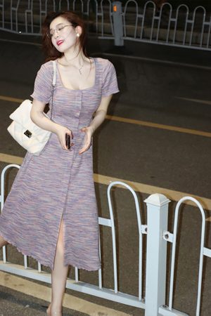 Plus-Size Striped Bodycon Dress for Summer, Square Neck, Flattering Fit, Dopamine Outfit, Perfect for Curvy Figures