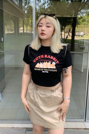 Plus Size Stylish Summer Anti-Exposure Tie-Up Short Skirt - Slimming Versatile Workwear for Effortless Y2K Fashion