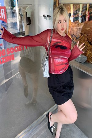 Plus Size Stylish Summer Anti-Exposure Tie-Up Short Skirt - Slimming Versatile Workwear for Effortless Y2K Fashion