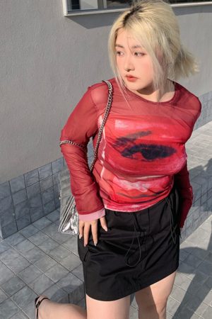 Plus Size Stylish Summer Anti-Exposure Tie-Up Short Skirt - Slimming Versatile Workwear for Effortless Y2K Fashion