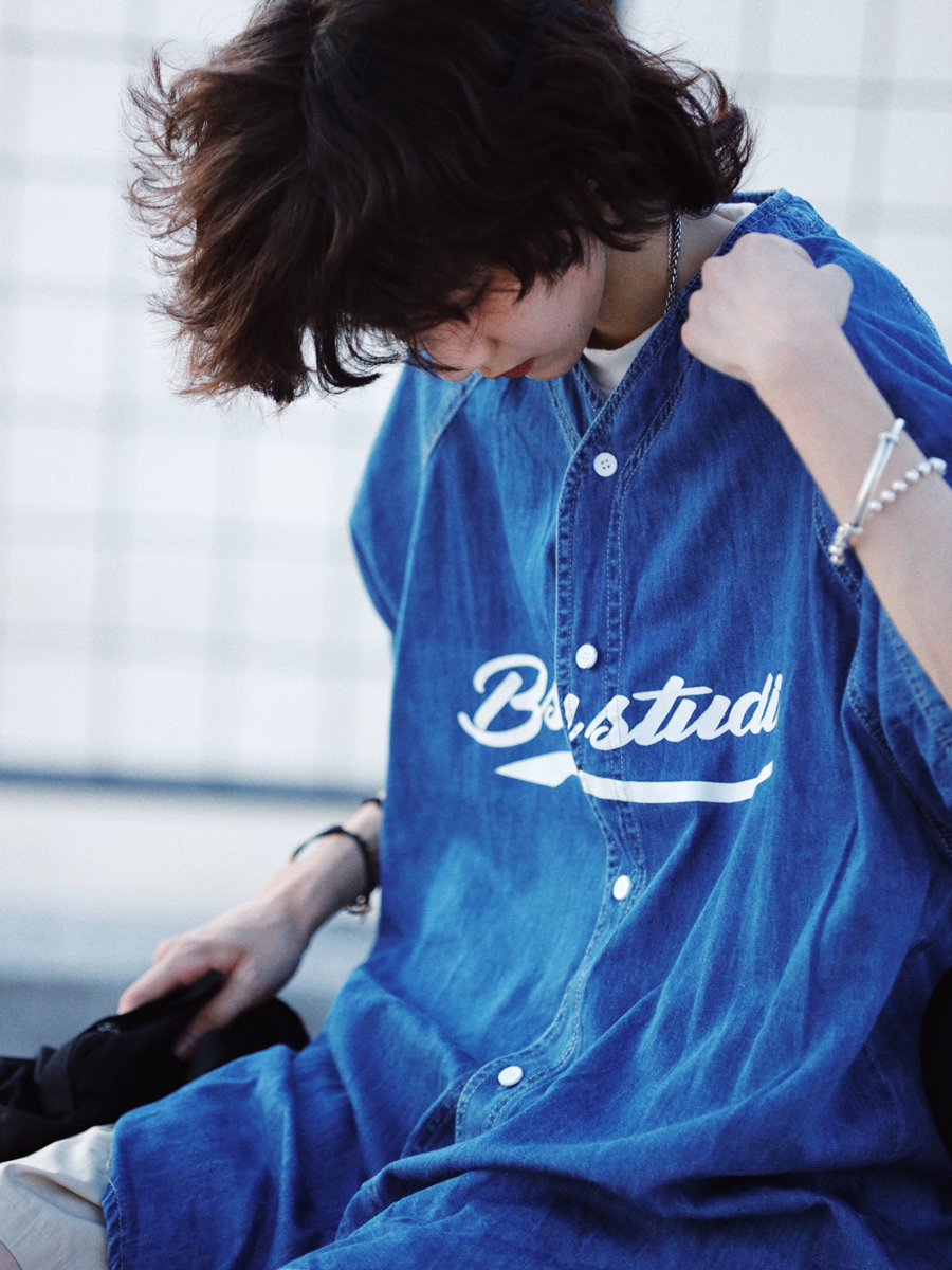 Plus Size Summer Denim Shirt for Women - Loose Fit Short Sleeve Retro Street Style Top Plus Size Summer Denim Shirt for Women - Loose Fit Short Sleeve Retro Street Style Top