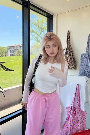 Plus Size Summer Long Sleeve Cardigan - Sugar Hot Girl Thin Loose Fit with Sun Protection - Trendy Casual Layering Essential