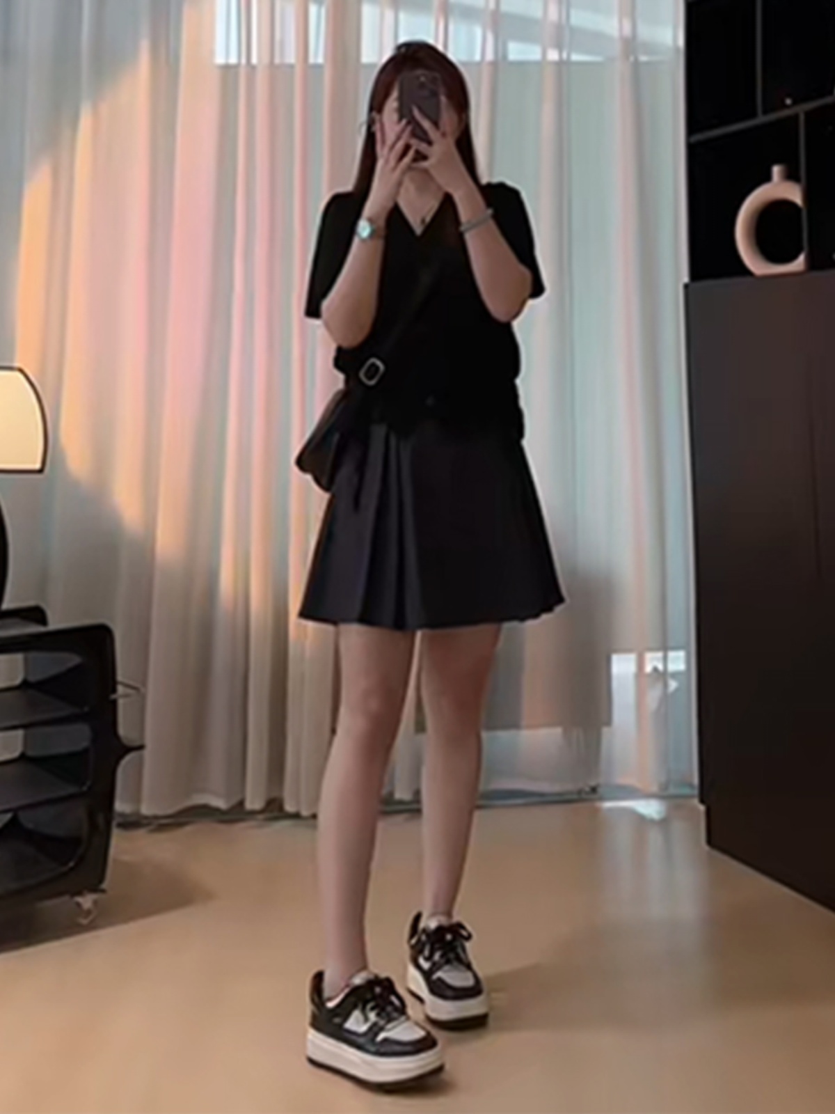 Plus Size Summer Niche Top with Shoulder Drawstring, Loose Fit V-Neck Short Sleeve T-Shirt for Curvy Women, Flattering Style Plus Size Summer Niche Top with Shoulder Drawstring, Loose Fit V-Neck Short Sleeve T-Shirt for Curvy Women, Flattering Style