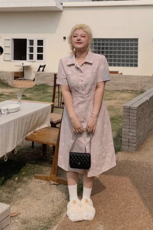 Plus Size Summer Two-Color Rose Print Dress - Washable Long and Short Loose Slimming Style for Effortless Chic Look