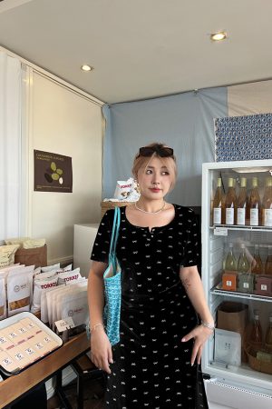 Plus Size Two-Color Bowknot Polka Dot Ruffled Long Bodycon Dress - Sweet and Spicy Pleated Style for Chic 90s Vibes