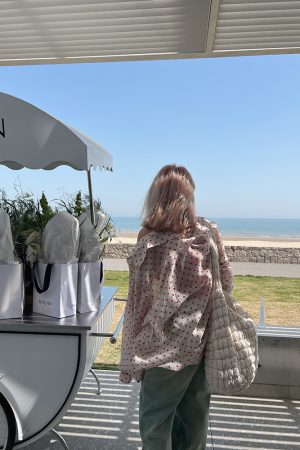 Plus Size Two-Color Romantic Polka Dot Oversized Chiffon Shirt for Summer, Loose Fit with Sun Protection, Trendy and Versatile