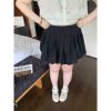Plus Size White Floral Bud Puffy Half Skirt - Slimming Cloud Alice Style Short Skirt for a Chic 90s Y2K Look