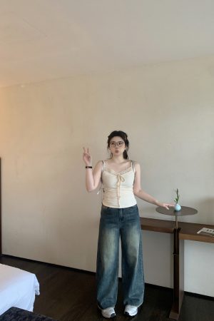 Plus Size White Lace Edge Layered Camisole Tank Top - Slightly Chubby Inner Layer, Perfect for Y2K and Korean Style Outfits