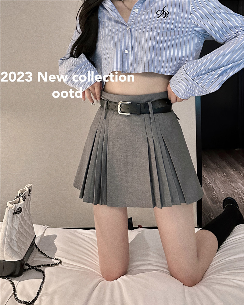 Plus-Size White Pleated A-Line Midi Skirt for Women - 2025 Summer Slimming High-Waisted Short Skirt, Trendy Fashion Essential Plus-Size White Pleated A-Line Midi Skirt for Women - 2025 Summer Slimming High-Waisted Short Skirt, Trendy Fashion Essential