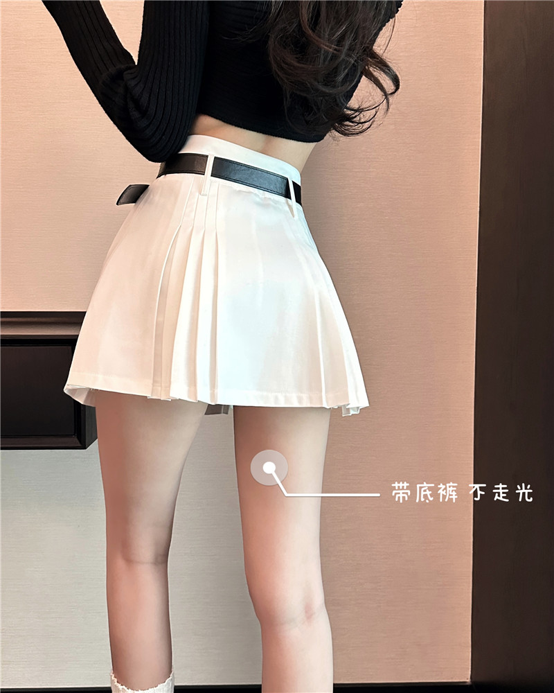 Plus-Size White Pleated A-Line Midi Skirt for Women - 2025 Summer Slimming High-Waisted Short Skirt, Trendy Fashion Essential Plus-Size White Pleated A-Line Midi Skirt for Women - 2025 Summer Slimming High-Waisted Short Skirt, Trendy Fashion Essential