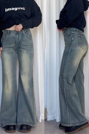 Plus-Size Wide-Leg Jeans for Pear-Shaped Figures, Loose Fit for Short Women, Flattering for Thick Thighs and Wide Hips