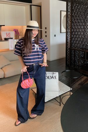 Plus-Size Women's A-Style Mid-Length Skirt & Straight-Leg Jeans - Spring/Summer 2025 Fashion Essentials