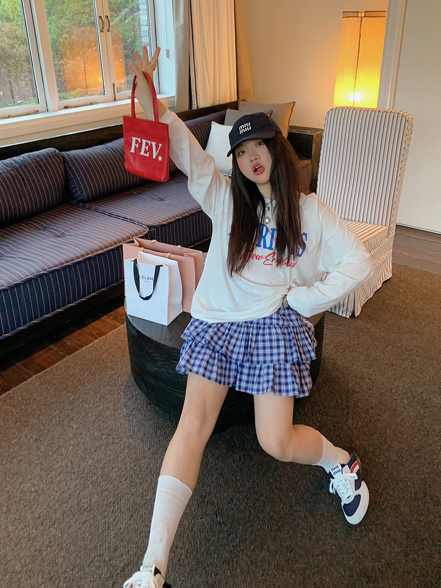 Plus Size Women's High Waist Plaid Cake Skirt - Slimming Summer Short Skirt for Chubby Girls, 2025 Trendy Fashion Plus Size Women's High Waist Plaid Cake Skirt - Slimming Summer Short Skirt for Chubby Girls, 2025 Trendy Fashion