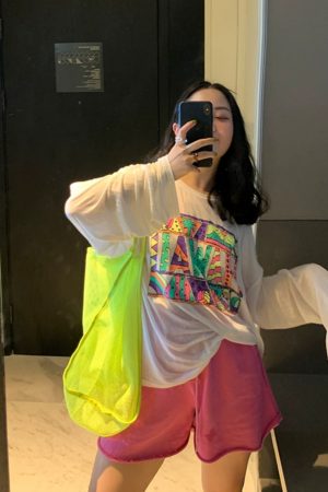 Plus Size Women's Printed Long Sleeve Sun Protection T-Shirt - Summer 2025 Loose Slimming Style in White - Trendy and Comfortable