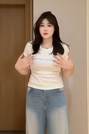 Plus-Size Women's Rhinestone Letter Cropped T-Shirt, American Style Slim Fit Short Sleeve Top for Summer Casual Wear