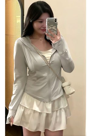 Plus Size Women's Summer Sports Cardigan - Thin Sun Protection Jacket for Cool Comfort - Slimming Outerwear for Chubby Fit