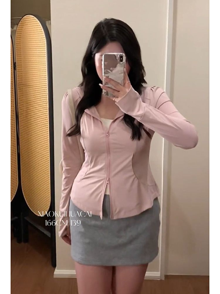 Plus Size Women's Summer Sports Cardigan - Thin Sun Protection Jacket for Cool Comfort - Slimming Outerwear for Chubby Fit Plus Size Women's Summer Sports Cardigan - Thin Sun Protection Jacket for Cool Comfort - Slimming Outerwear for Chubby Fit