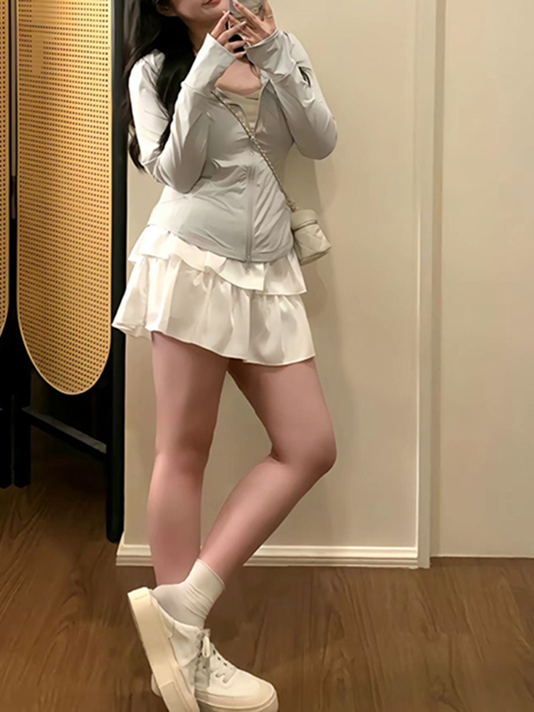 Plus Size Women's Summer Sports Cardigan - Thin Sun Protection Jacket for Cool Comfort - Slimming Outerwear for Chubby Fit Plus Size Women's Summer Sports Cardigan - Thin Sun Protection Jacket for Cool Comfort - Slimming Outerwear for Chubby Fit