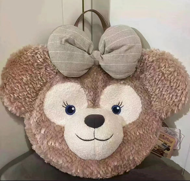 Plush Duffy Bear Big Face Bag - Versatile Cartoon Teddy Bear Doll Double Shoulder Handbag in Snow Pear Rose - Y2K Style Plush Duffy Bear Big Face Bag - Versatile Cartoon Teddy Bear Doll Double Shoulder Handbag in Snow Pear Rose - Y2K Style