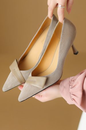 Pointed Toe Stiletto Heels for Women â€“ French Fashion Shallow Mouth Versatile Summer Shoes in Italian Style