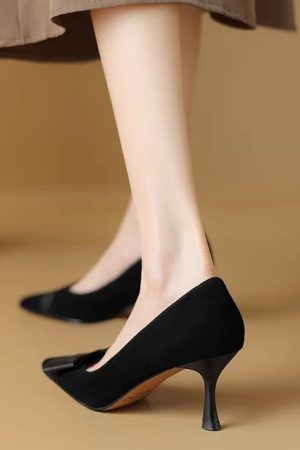 Pointed Toe Stiletto Heels for Women â€“ French Fashion Shallow Mouth Versatile Summer Shoes in Italian Style