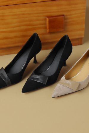 Pointed Toe Stiletto Heels for Women â€“ French Fashion Shallow Mouth Versatile Summer Shoes in Italian Style