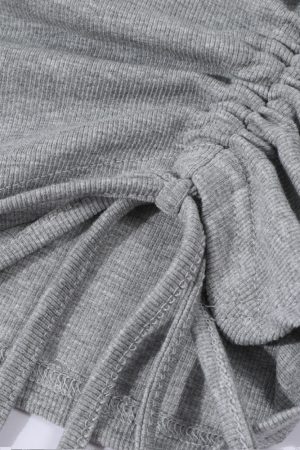 Purple Irregular Off-Shoulder Asymmetrical T-Shirt for Women, Fitted Waist Blouse, Unique and Stylish Casual Top