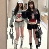 Rebellious Cowboy Vintage Heavy-Duty Denim Jacket, Tank Top & Casual Shorts Set for Women - Spring Fashion 90s Y2K Style