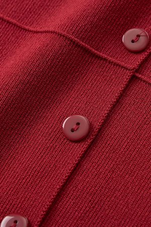 Red Knitted Vest Top for Women - 2025 Summer Polo Collar Sleeveless T-Shirt Blouse, Trendy Korean Style Fashion
