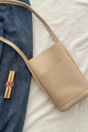 Red Mini Crossbody Handbag for Women - 2024 Korean Casual Phone Bag, Minimalist Fashion, Trendy Ins Style